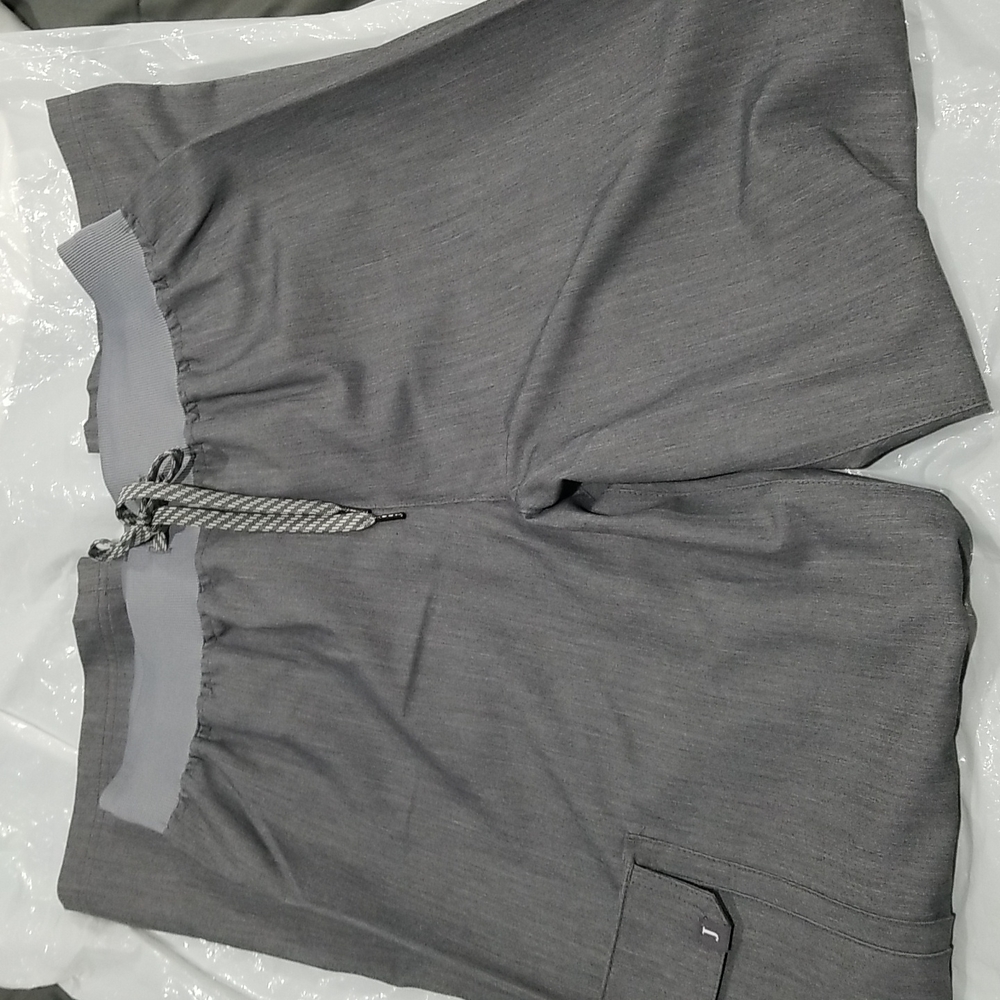 BOGO🆓 NWT Jaanuu Essential Drawstring Relaxed Scrub Pants Heather Gray sz Medi… - Picture 3 of 9